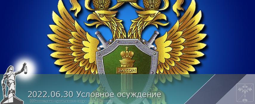 2022.06.30 Условное осуждение | Администрация муниципального округа город Партизанск Приморского края Официальный сайт