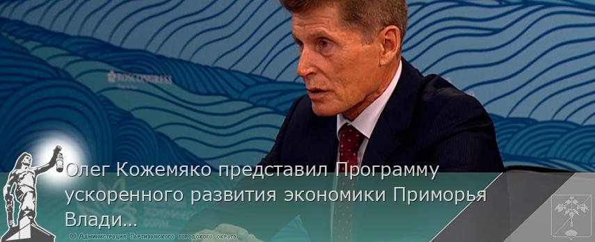 Олег Кожемяко представил Программу ускоренного развития экономики Приморья Владимиру Путину на ВЭФ