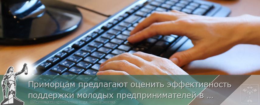 Приморцам предлагают оценить эффективность поддержки молодых предпринимателей в крае | Администрация муниципального округа город Партизанск Приморского края Официальный сайт
