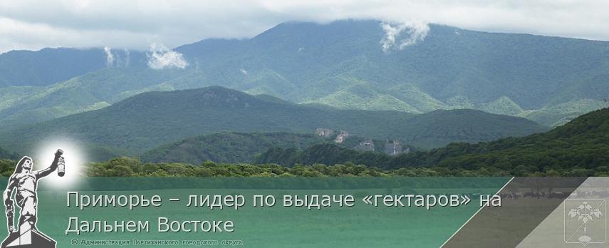 Приморье – лидер по выдаче «гектаров» на Дальнем Востоке