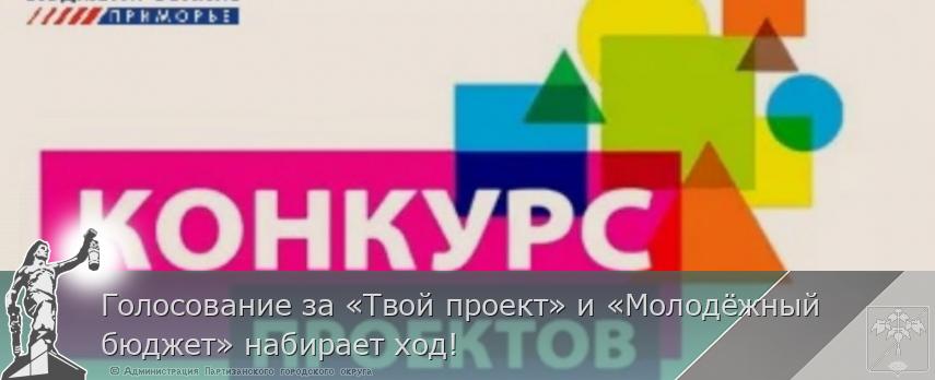 Голосование за «Твой проект» и «Молодёжный бюджет» набирает ход!