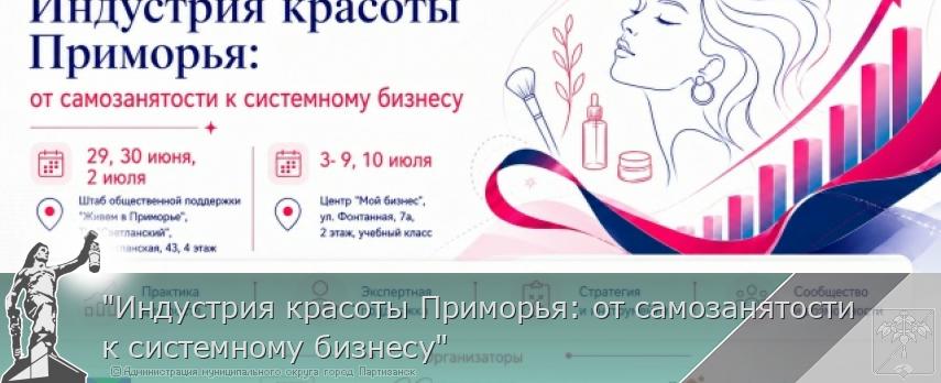 "Индустрия красоты Приморья: от самозанятости к системному бизнесу" | Администрация муниципального округа город Партизанск Приморского края Официальный сайт