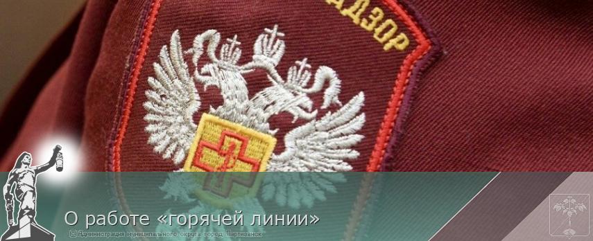 О работе «горячей линии»  | Администрация муниципального округа город Партизанск Приморского края Официальный сайт